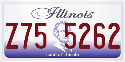 IL license plate Z755262