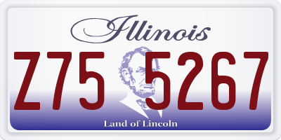 IL license plate Z755267