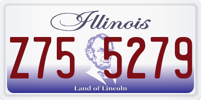 IL license plate Z755279
