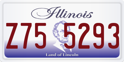 IL license plate Z755293