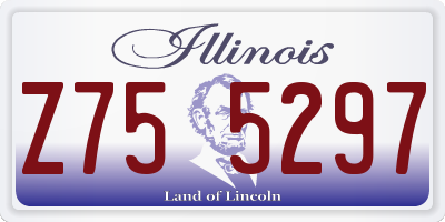 IL license plate Z755297