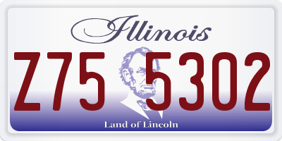 IL license plate Z755302
