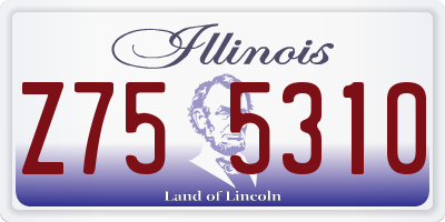 IL license plate Z755310