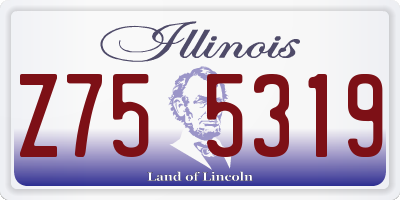 IL license plate Z755319