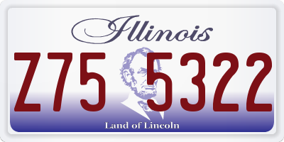 IL license plate Z755322