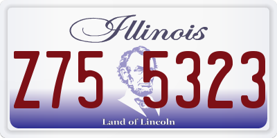 IL license plate Z755323