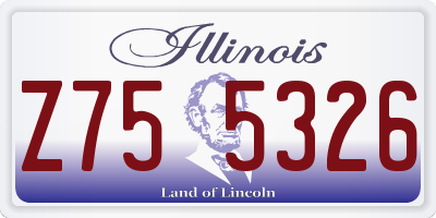 IL license plate Z755326