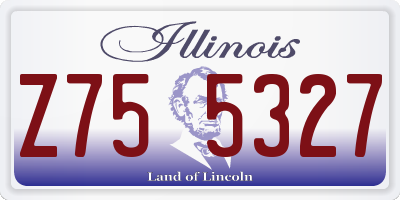 IL license plate Z755327