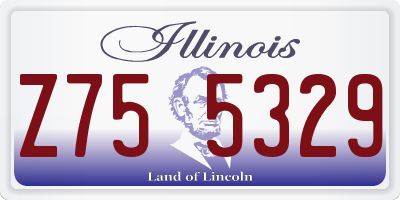 IL license plate Z755329