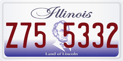 IL license plate Z755332