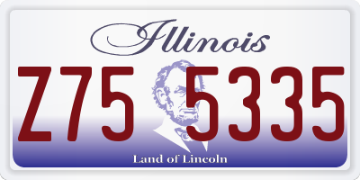 IL license plate Z755335