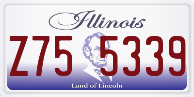 IL license plate Z755339