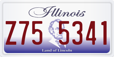 IL license plate Z755341