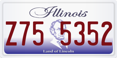 IL license plate Z755352