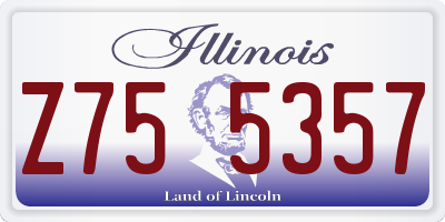 IL license plate Z755357