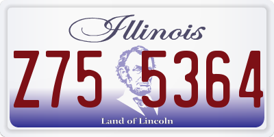 IL license plate Z755364
