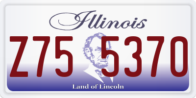 IL license plate Z755370