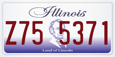 IL license plate Z755371