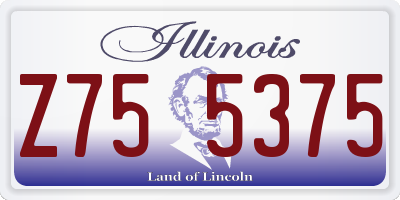 IL license plate Z755375