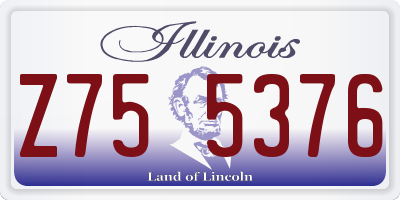 IL license plate Z755376