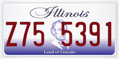 IL license plate Z755391