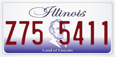 IL license plate Z755411