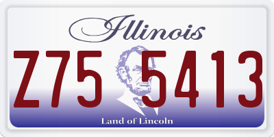 IL license plate Z755413