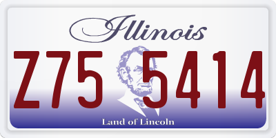 IL license plate Z755414