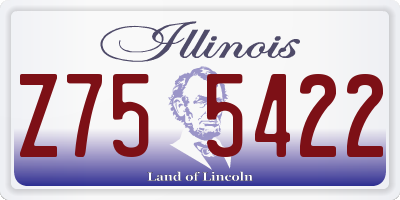 IL license plate Z755422