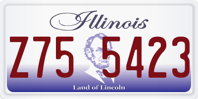 IL license plate Z755423