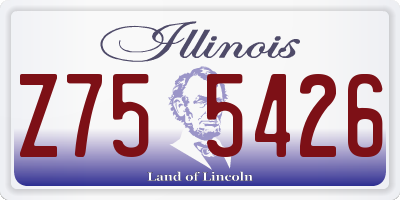 IL license plate Z755426