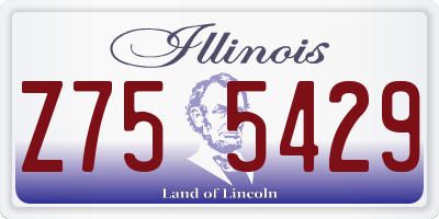 IL license plate Z755429