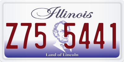 IL license plate Z755441