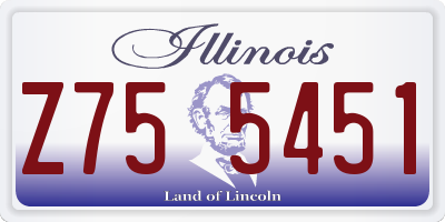 IL license plate Z755451