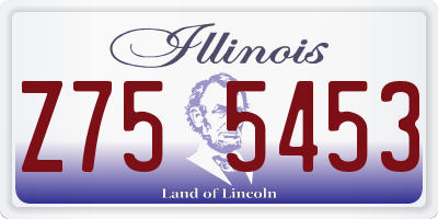 IL license plate Z755453