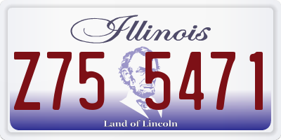 IL license plate Z755471