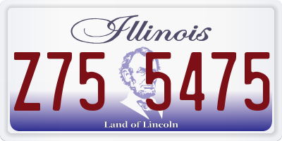 IL license plate Z755475