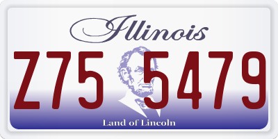 IL license plate Z755479