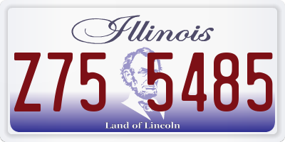 IL license plate Z755485