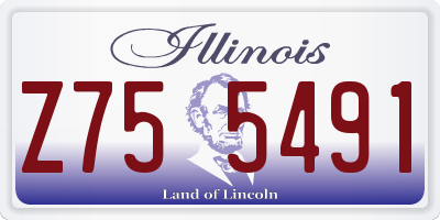 IL license plate Z755491
