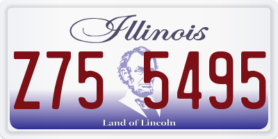 IL license plate Z755495