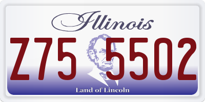 IL license plate Z755502