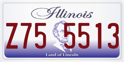IL license plate Z755513