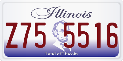 IL license plate Z755516