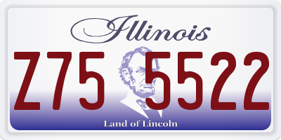 IL license plate Z755522