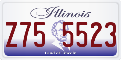 IL license plate Z755523