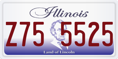 IL license plate Z755525