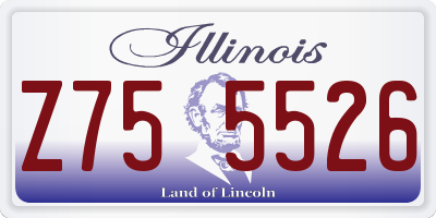IL license plate Z755526