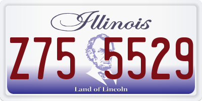 IL license plate Z755529