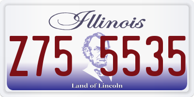 IL license plate Z755535
